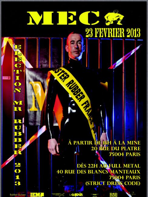 Election Mister Rubber France 2013