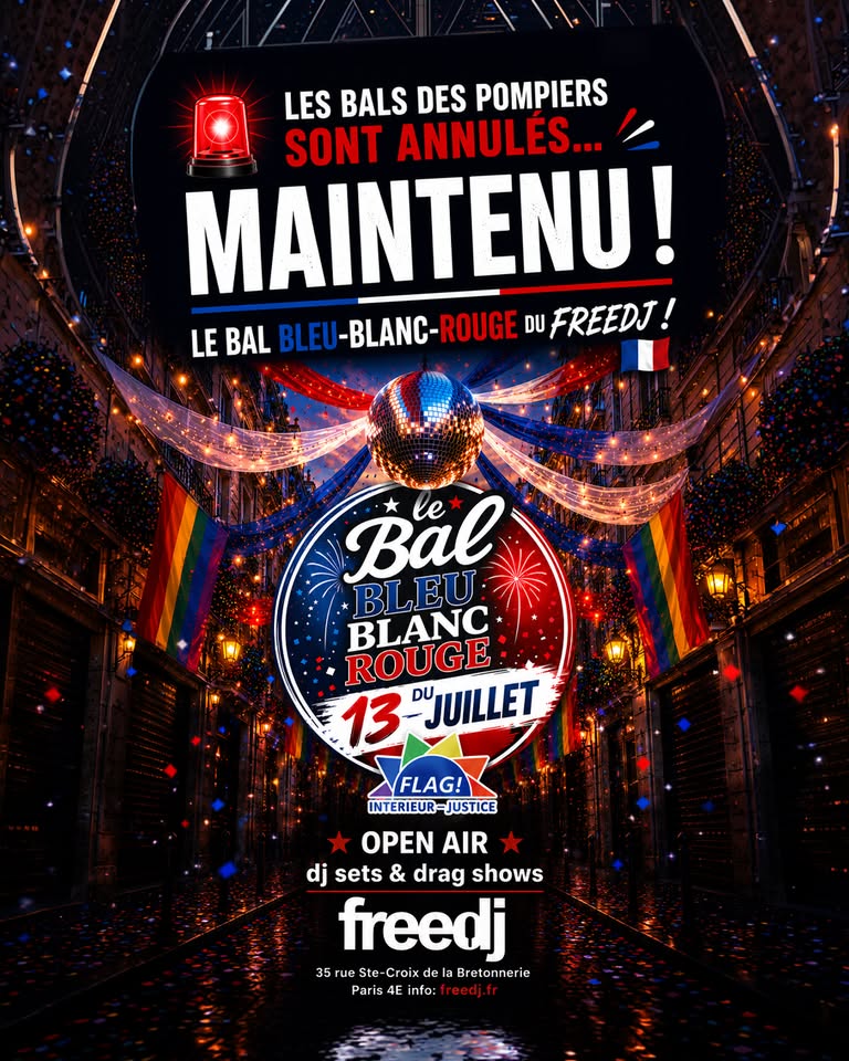 Le bal Bleu Blanc Rouge avec Flag!